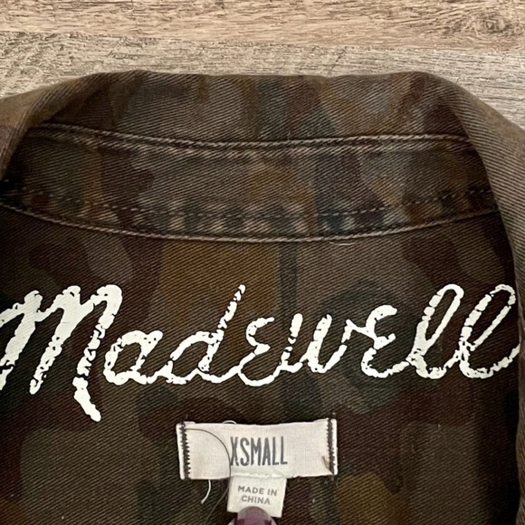 Madewell Camo Tomboy 100% Cotton Button Down Work Shirt Size XS. Q - Picture 9 of 11